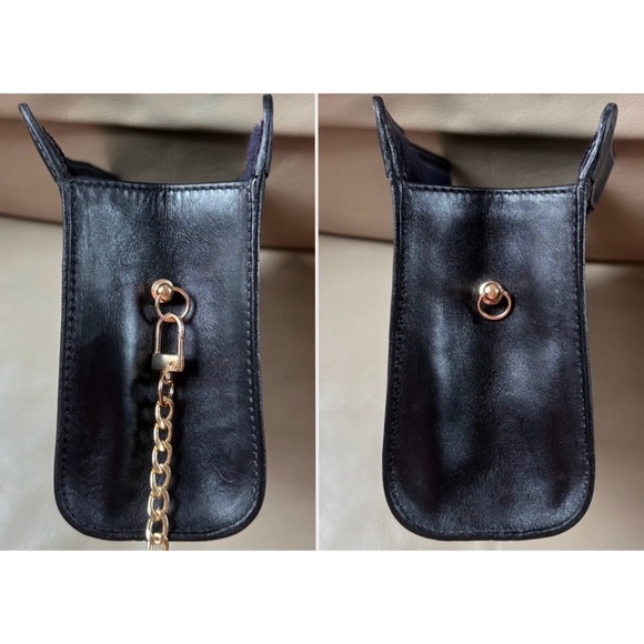 Authentic Vintage Gucci Web Monogram Canvas Black Leather Velcro Clutch - Picture 4 of 11